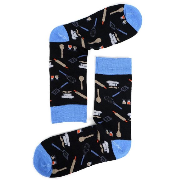 Women's Chef Novelty Fun Socks Black - Picture 6 of 6